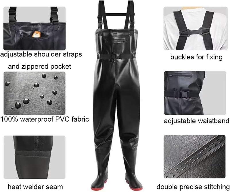 Aikelai Chest Waders for Men Waterproof Fly Fishing Waders with Long Rubber Gloves, Insulated Duck Hunting Waders - Image 1